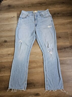 Maurices Light Blue Distressed high Rise Women's Jeans Size 12